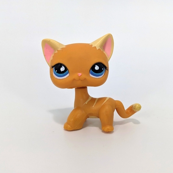 Littlest Pet Shop Other - Littlest Pet Shop Puzzle Shorthair Cat Orange Tabby Figure Toy